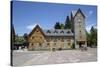 Bariloche Alpine style Centro Civico building, Bariloche, Nahuel Huapi National Park, The Lake Dist-Stuart Black-Stretched Canvas