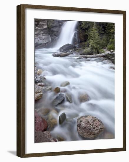 Baring Creek Falls, Glacier National Park, Montana, United States of America, North America-James Hager-Framed Photographic Print