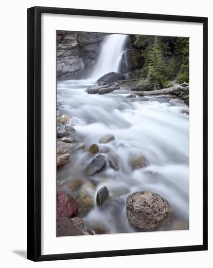 Baring Creek Falls, Glacier National Park, Montana, United States of America, North America-James Hager-Framed Photographic Print