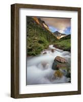 Baring Creek with Going to the Sun Mountain in Glacier National Park, Montana, USA-Chuck Haney-Framed Photographic Print