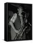 Baritone Saxophonist Pepper Adams Playing at the Red Lion, Hatfield, Hertfordshire, 20 August 1979-Denis Williams-Framed Stretched Canvas