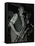 Baritone Saxophonist Pepper Adams Playing at the Red Lion, Hatfield, Hertfordshire, 20 August 1979-Denis Williams-Framed Stretched Canvas