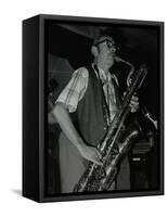 Baritone Saxophonist Pepper Adams Playing at the Red Lion, Hatfield, Hertfordshire, 20 August 1979-Denis Williams-Framed Stretched Canvas