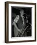 Baritone Saxophonist Pepper Adams Playing at the Red Lion, Hatfield, Hertfordshire, 20 August 1979-Denis Williams-Framed Photographic Print