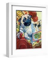 Bark a Lounger-CR Townsend-Framed Art Print