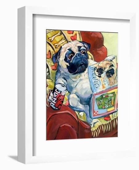 Bark a Lounger-CR Townsend-Framed Art Print