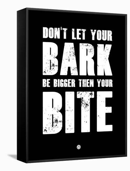 Bark and Bite Black-NaxArt-Framed Stretched Canvas