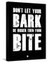 Bark and Bite Black-NaxArt-Stretched Canvas