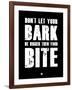 Bark and Bite Black-NaxArt-Framed Art Print