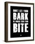 Bark and Bite Black-NaxArt-Framed Art Print