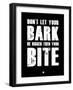 Bark and Bite Black-NaxArt-Framed Art Print