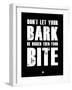 Bark and Bite Black-NaxArt-Framed Art Print