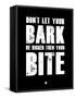 Bark and Bite Black-NaxArt-Framed Stretched Canvas