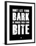 Bark and Bite Black-NaxArt-Framed Art Print