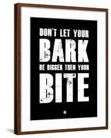 Bark and Bite Black-NaxArt-Framed Art Print