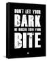 Bark and Bite Black-NaxArt-Framed Stretched Canvas