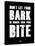 Bark and Bite Black-NaxArt-Stretched Canvas