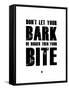 Bark and Bite White-NaxArt-Framed Stretched Canvas