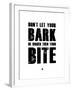 Bark and Bite White-NaxArt-Framed Art Print