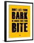 Bark and Bite Yellow-NaxArt-Framed Art Print