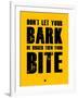 Bark and Bite Yellow-NaxArt-Framed Art Print