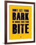 Bark and Bite Yellow-NaxArt-Framed Art Print