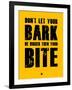 Bark and Bite Yellow-NaxArt-Framed Art Print