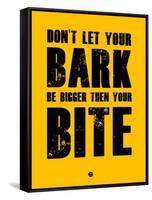 Bark and Bite Yellow-NaxArt-Framed Stretched Canvas
