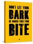 Bark and Bite Yellow-NaxArt-Stretched Canvas