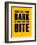 Bark and Bite Yellow-NaxArt-Framed Art Print