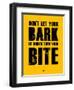 Bark and Bite Yellow-NaxArt-Framed Art Print