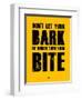 Bark and Bite Yellow-NaxArt-Framed Art Print