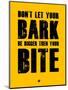 Bark and Bite Yellow-NaxArt-Mounted Art Print