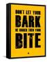 Bark and Bite Yellow-NaxArt-Framed Stretched Canvas