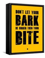 Bark and Bite Yellow-NaxArt-Framed Stretched Canvas