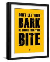 Bark and Bite Yellow-NaxArt-Framed Art Print