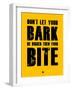 Bark and Bite Yellow-NaxArt-Framed Art Print