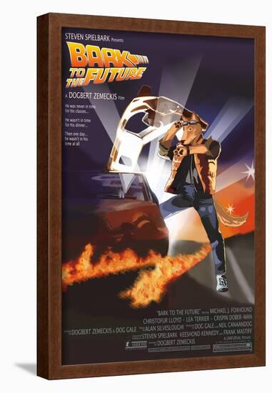 Bark to the Future-null-Framed Poster