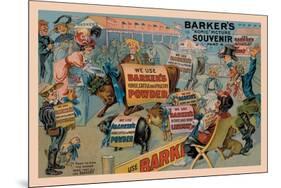 Barker's Horse, Cattle, and Poultry Powder-null-Mounted Premium Giclee Print