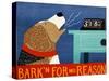 Barkin For No Reason Beagle-Stephen Huneck-Stretched Canvas