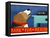 Barkin For No Reason Beagle-Stephen Huneck-Framed Stretched Canvas