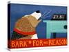 Barkin For No Reason Beagle-Stephen Huneck-Stretched Canvas