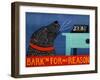 Barkin For No Reason Black-Stephen Huneck-Framed Giclee Print