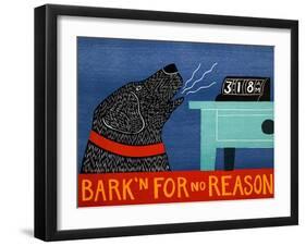 Barkin For No Reason Black-Stephen Huneck-Framed Giclee Print