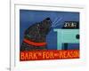 Barkin For No Reason Black-Stephen Huneck-Framed Giclee Print