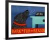 Barkin For No Reason Black-Stephen Huneck-Framed Giclee Print