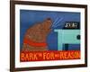 Barkin For No Reason Choc-Stephen Huneck-Framed Giclee Print