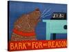 Barkin For No Reason Choc-Stephen Huneck-Stretched Canvas