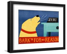 Barkin For No Reason Yellow-Stephen Huneck-Framed Premium Giclee Print