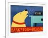 Barkin For No Reason Yellow-Stephen Huneck-Framed Giclee Print